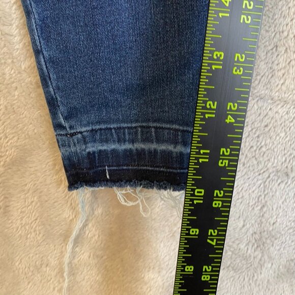 Spanx Women's Jeans Large Distressed Denim Skinny With Frayed Hem - Picture 5 of 16